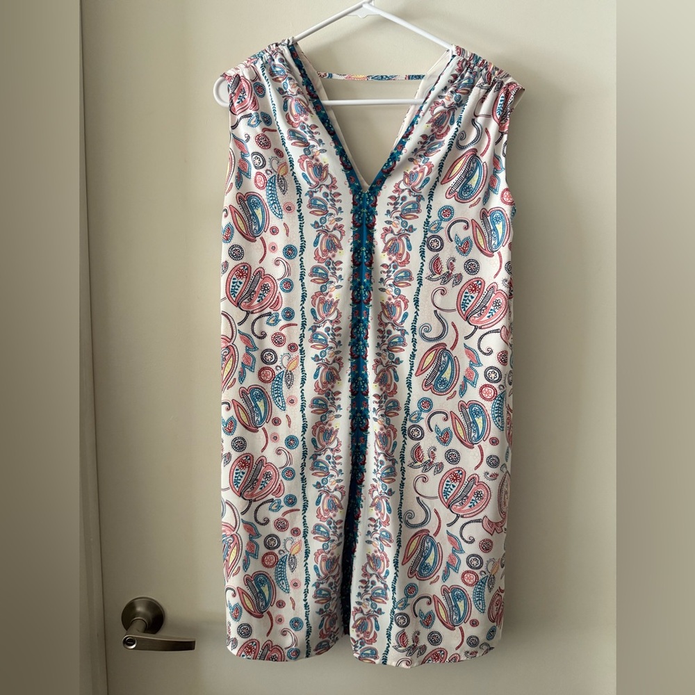 EUC Loft Paisley Summer Shift Dress